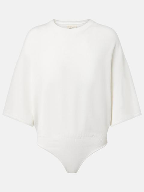 KHAITE Simon wool-blend bodysuit