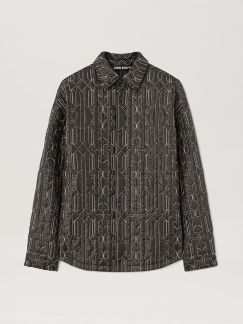Palm Angels Allover Monogram Quilted Overshirt