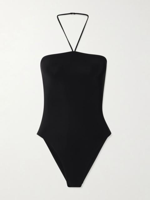 Lido Novantuno halterneck swimsuit Black