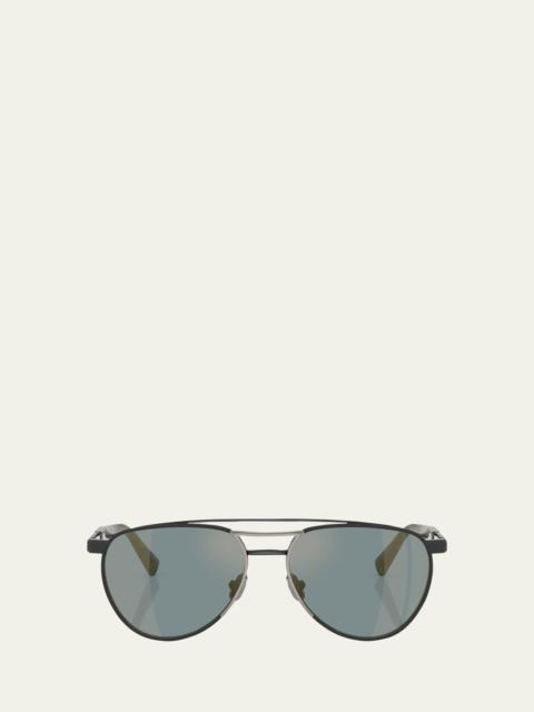 Brunello Cucinelli 0BC2007ST Aviator Titanium Sunglasses