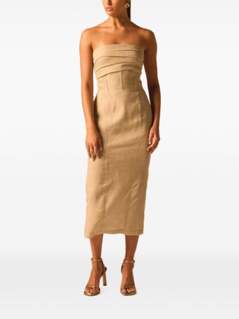 JBQ Bellucci strapless midi dress