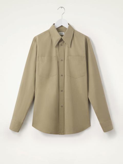 Lemaire POINTED COLLAR SHIRT WITH SNAPS
