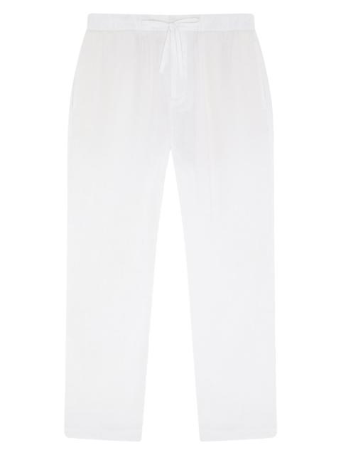 FRESCOBOL CARIOCA Men's Oscar Cotton-Linen Chino Pants - White