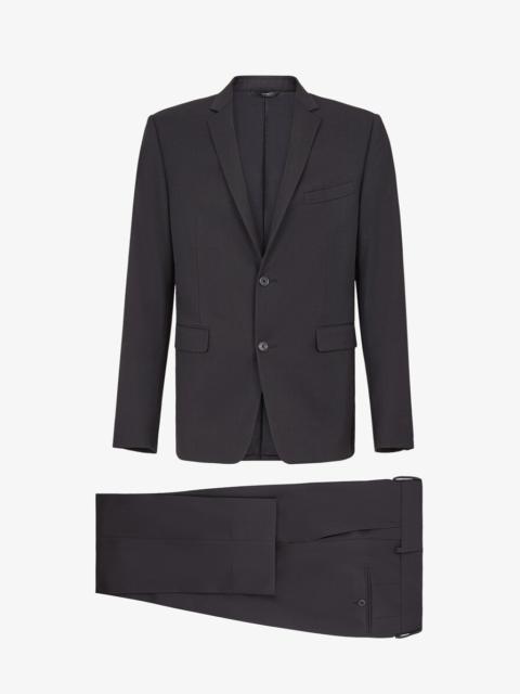 FENDI Black wool suit