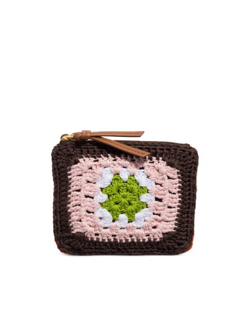 Miu Miu crochet zipper pouch