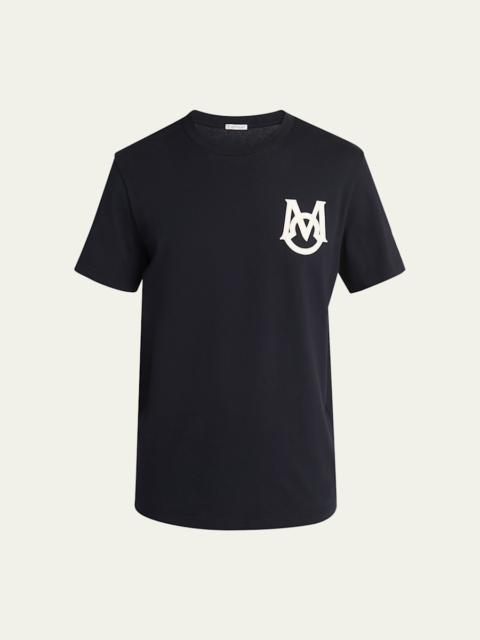 Moncler Men's Monogram Applique Crewneck T-Shirt