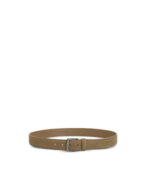 BOSS suede buckle-fastening belt