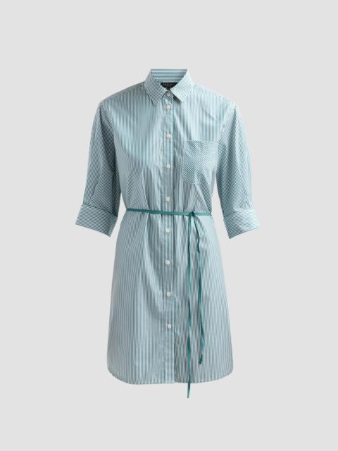 rag & bone Women's Lucia Striped Cotton Mini-Shirtdress - Teal Stripe