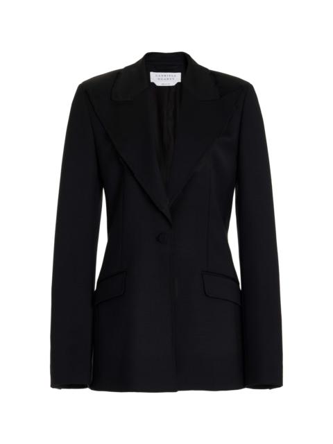 GABRIELA HEARST Leiva Blazer in Black Sportswear Wool
