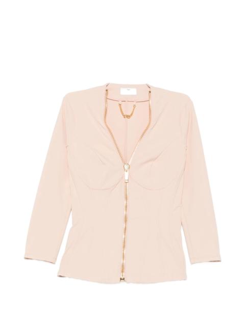 ELISABETTA FRANCHI Elisabetta Franchi Corset-style Zip-up Jacket