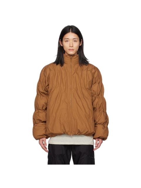 POST ARCHIVE FACTION (PAF) SSENSE Exclusive Brown Down Jacket