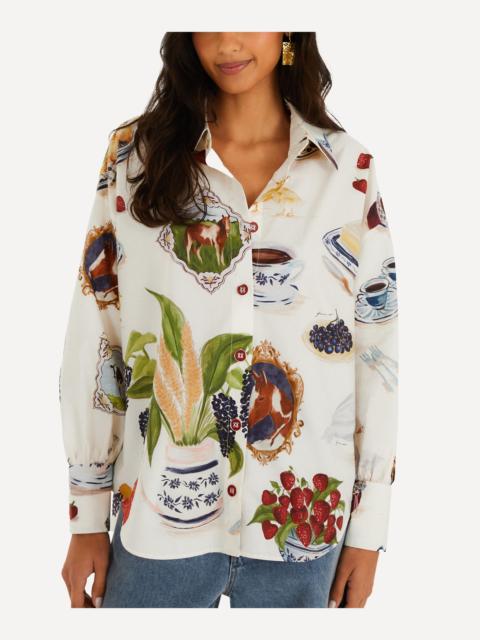 FARM RIO Winter White Country Table Shirt