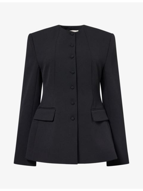 CAMILLA AND MARC Namira Round-Neck Woven Blazer