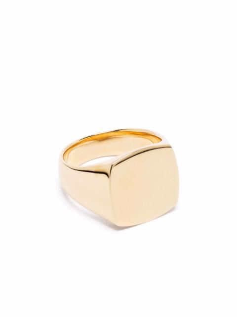 TOM WOOD 9kt yellow gold Cushion ring