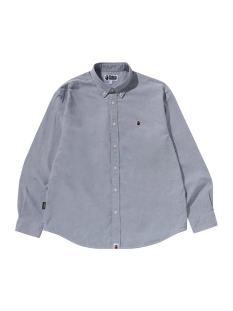 A BATHING APE® BAPE One Point Oxford Long-Sleeve Shirt 'Black'