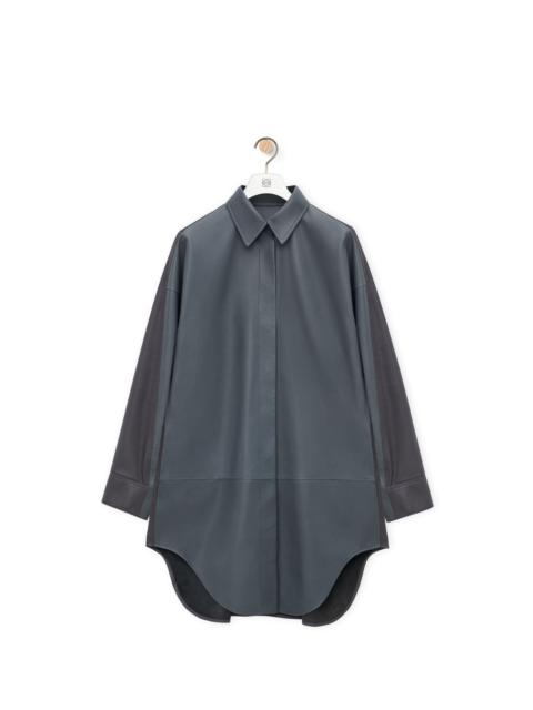 Overshirt in nappa lambskin