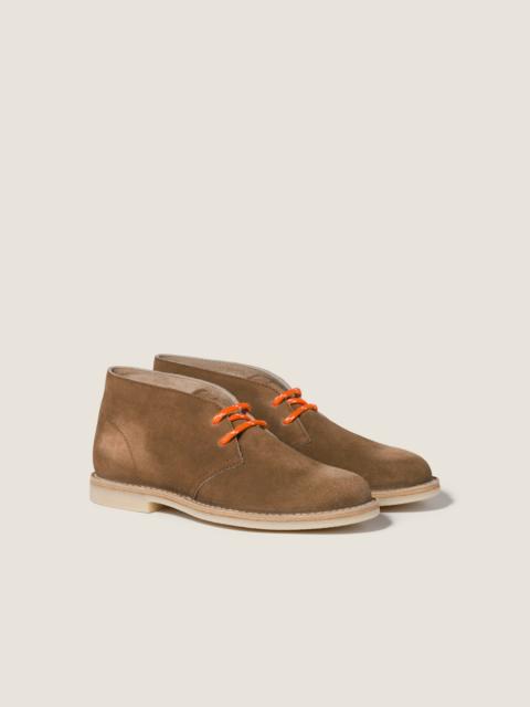 Miu Miu Délavé suede chukka boots