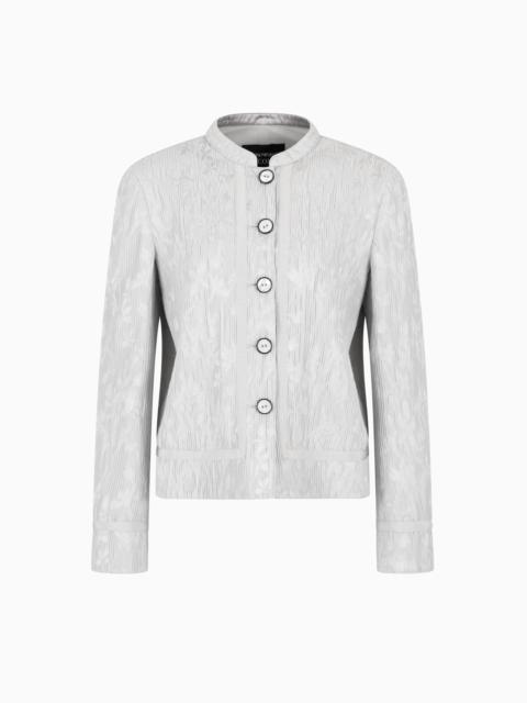 EMPORIO ARMANI ICON FLORAL JACQUARD CANNETÉ JACKET