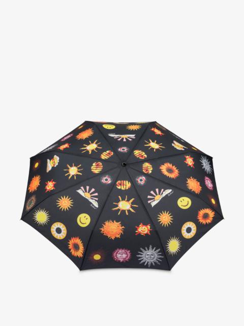 Moschino SUN SMILEY® PRINT OPENCLOSE UMBRELLA