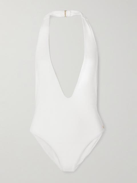 KIKI DE MONTPARNASSE Echauffe Halterneck Swimsuit
