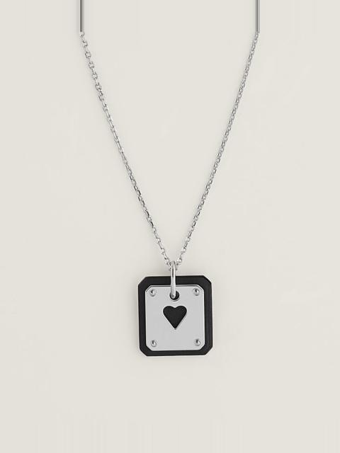 Hermès As de Coeur pendant, small model