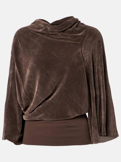 Rick Owens Draped crêpe top