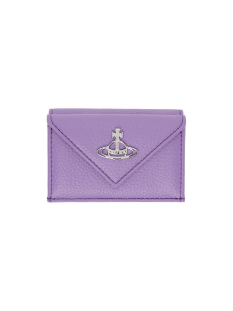 Vivienne Westwood Purple Re-Vegan Envelope Billfold Wallet
