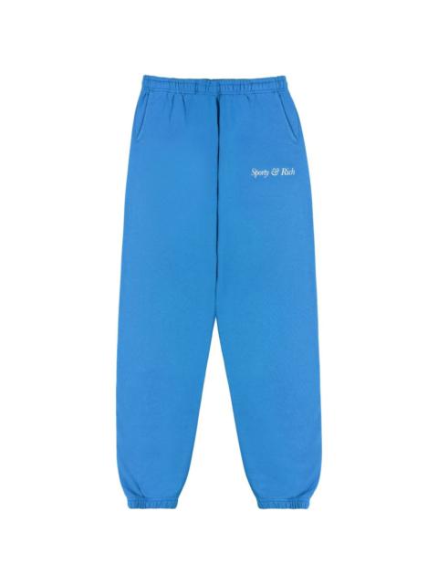 logo-print cotton track pants