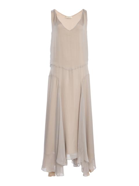 KALLMEYER Millie Gusset Cotton Maxi Dress light grey