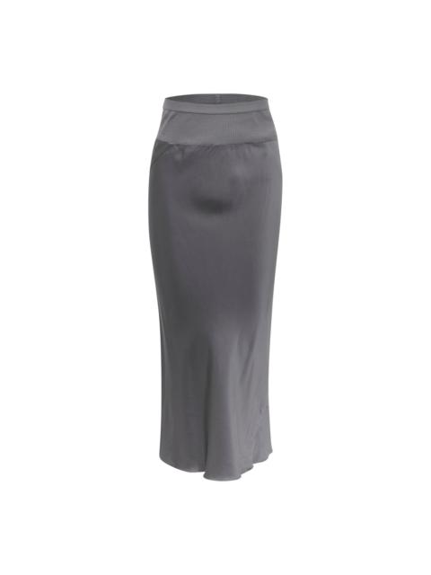 Rick Owens Knee Bias Velvet Skirt
