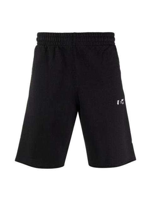 Off-White Off-White FW21 Logo Pattern Sports Shorts Version Black OMCI006F21FLE0011001