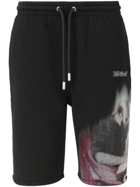 Off-White cotton bermuda shorts