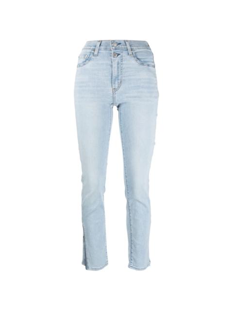 ankle-zips skinny jeans