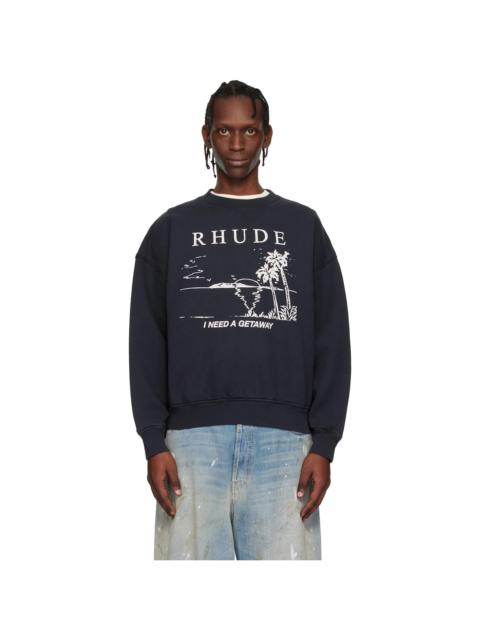 Rhude Black 'I Need A Getaway' Sweatshirt