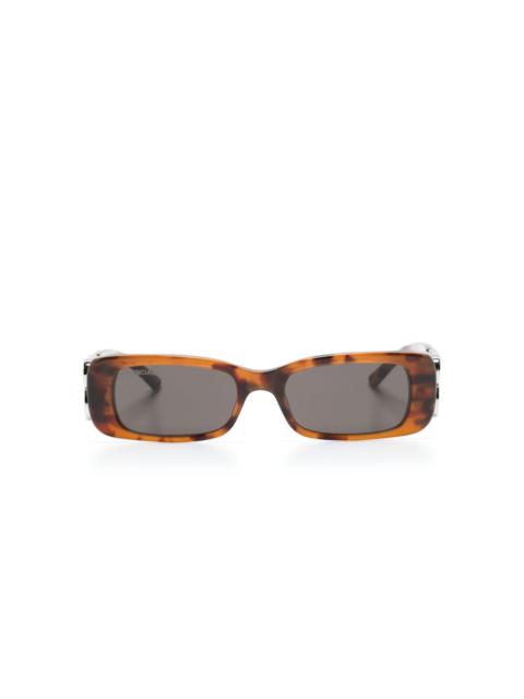 BALENCIAGA Printed acetate Max Rectangle sunglasses