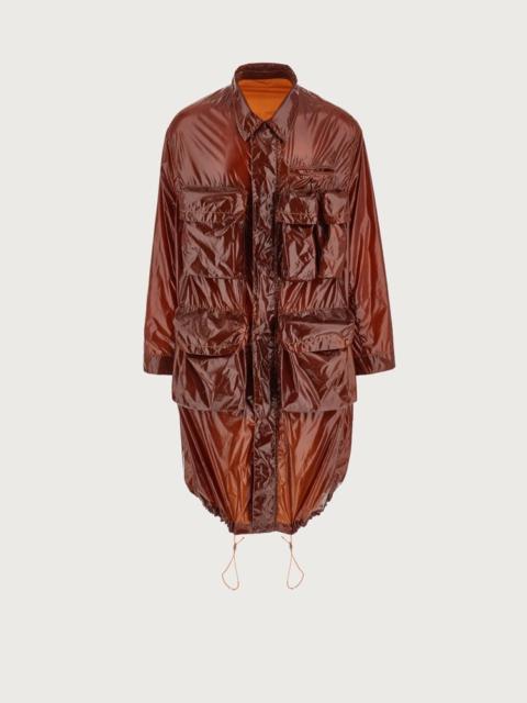 FERRAGAMO OVERSIZED FIT, HEAT SENSITIVE PARKA