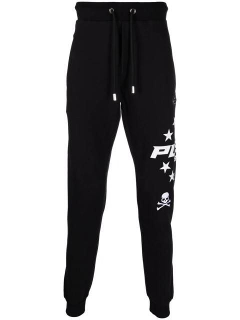 PHILIPP PLEIN logo drawstring track pants