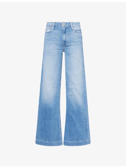 PAIGE Leenah High Rise Slim Cotton Denim Jeans