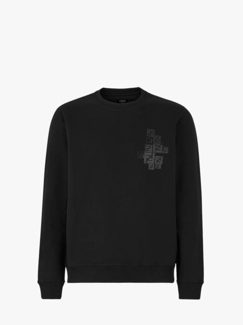 FENDI Black jersey sweatshirt