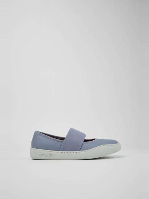 CAMPERLAB Blue Leather Ballerinas for Women.