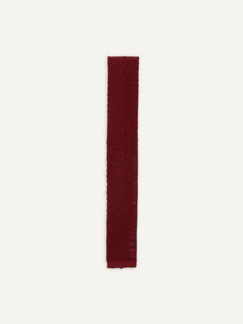 Drake's Light Wine Knitted Silk Solid Colour Tie