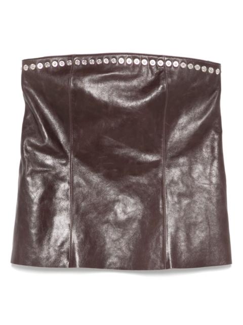paloma wool leather mini skirt