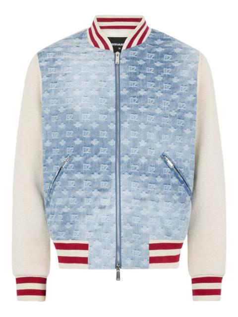 DSQUARED2 monogram-logo zipped jacket
