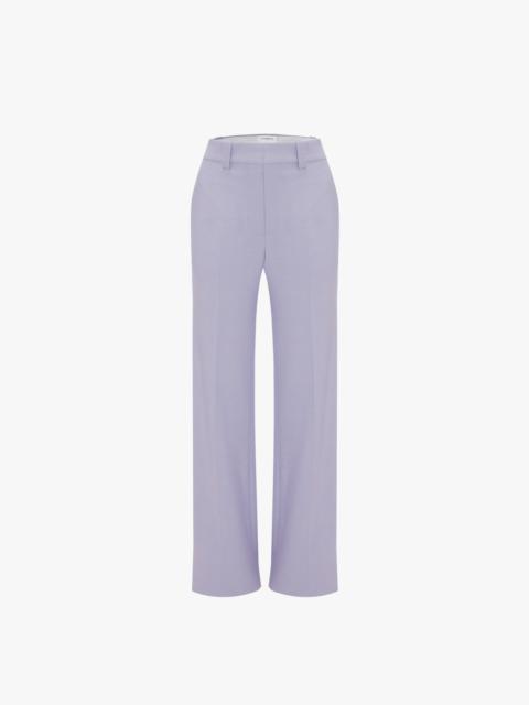 Victoria Beckham Tailored Straight Leg Trouser In Lavender