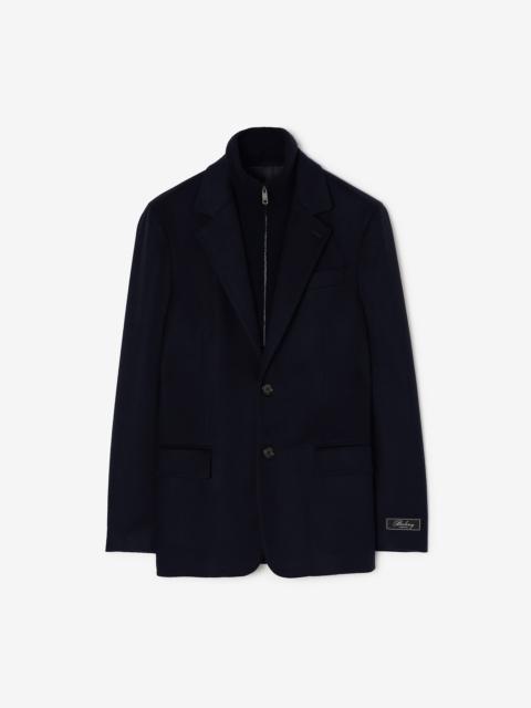 Burberry Detachable Bib Cashmere Tailored Jacket
