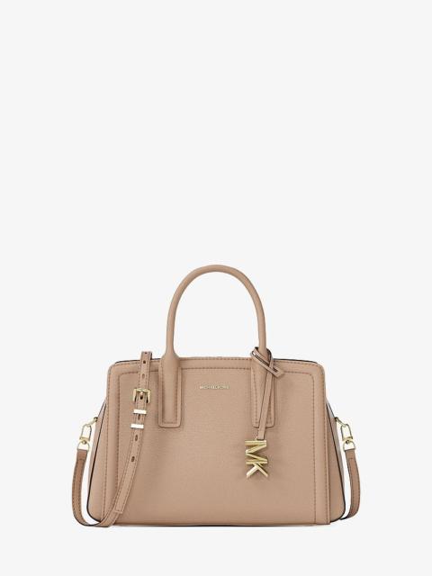 MICHAEL KORS Laila Small Pebbled Leather Satchel