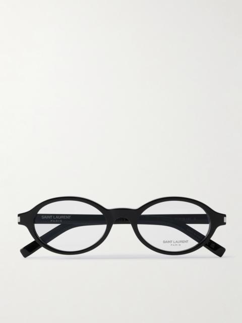 SAINT LAURENT Oval-frame Acetate Optical Glasses