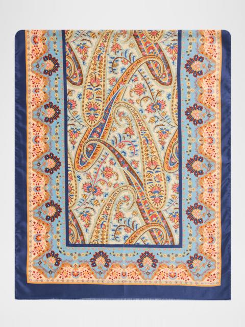 Etro Paisley Silk Scarf
