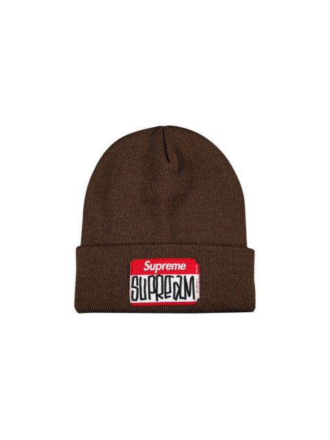 Supreme Gonz Nametag Beanie 'Brown'