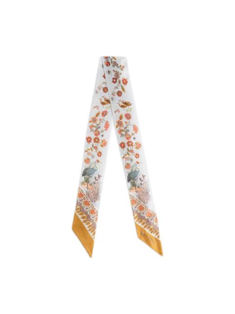 Etro paisleyina paisley flora fauna-print silk scarf